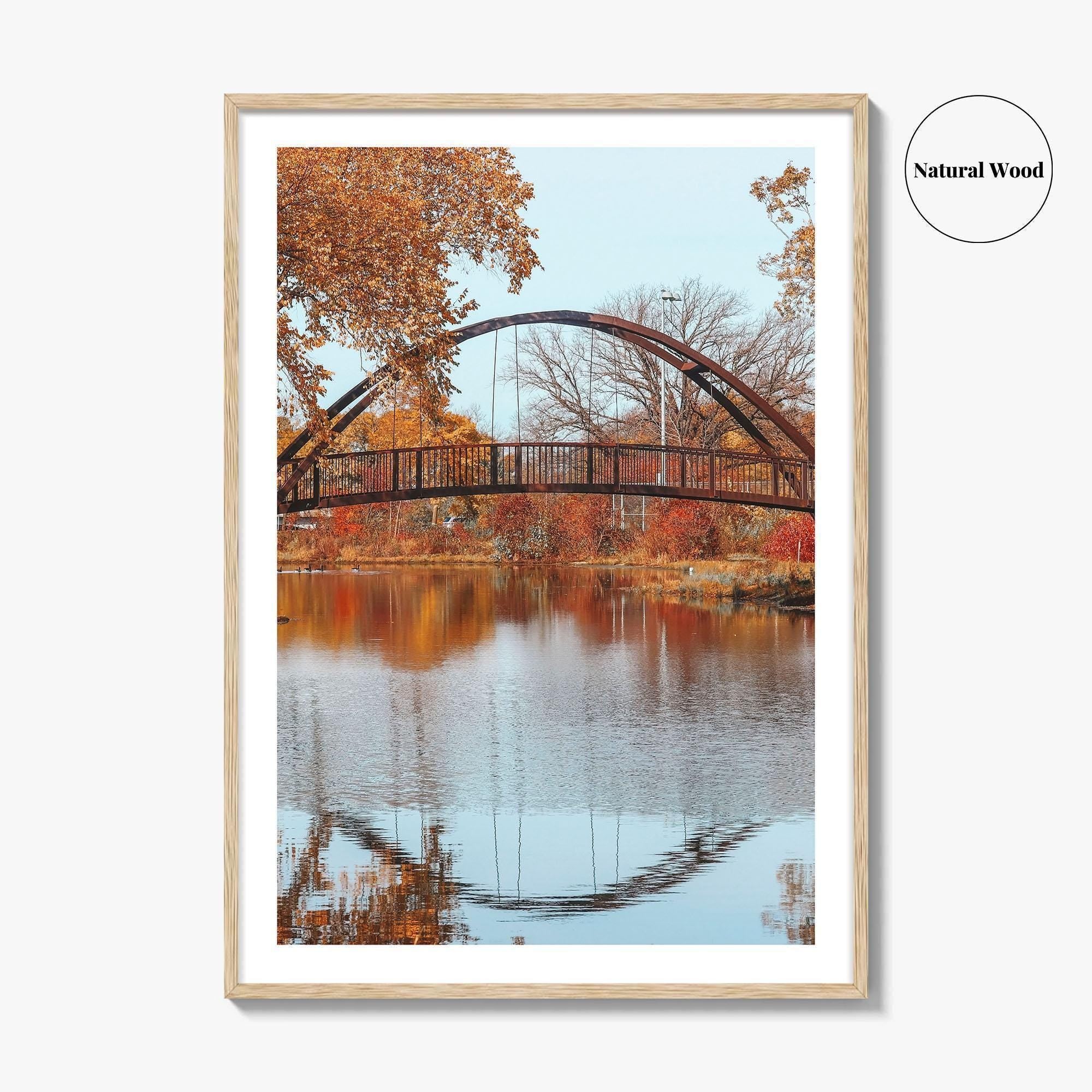 Madison Fine Art Photo Print, Tenney Park Bridge, Lake Mendota, Wisconsin, USA Wall Decor