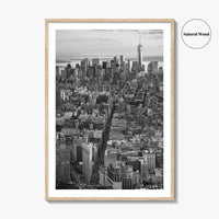 Manhattan Skyline Black and White Fine Art Photo Print, New York City Poster