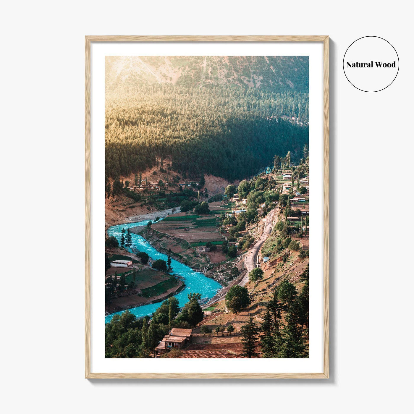Kalam Valley Fine Art Photo Print, Swat, Khyber Pakhtunkhwa, KPK, Pakistan Wall Decor Poster