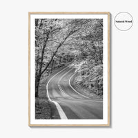 Michigan Black and White Fine Art Photo Print, Keweenaw Peninsula Scenic Byway M41 Poster