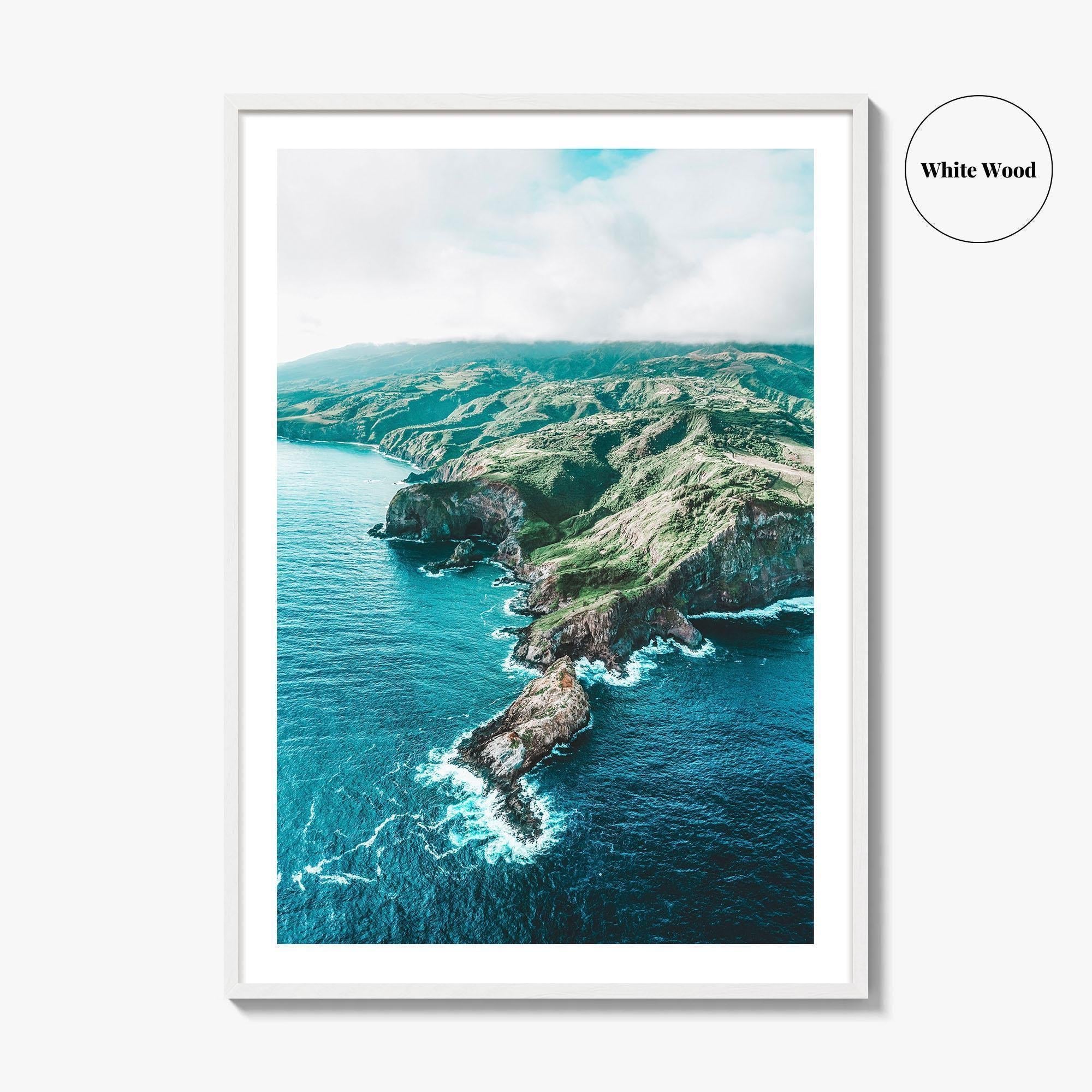 Maui Fine Art Photo Print, Hawaii USA Photo Poster, Hawaiian Islands Aerial View