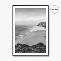 Kerala Black and White Fine Art Photo Print, Kovalam Beach, India Poster