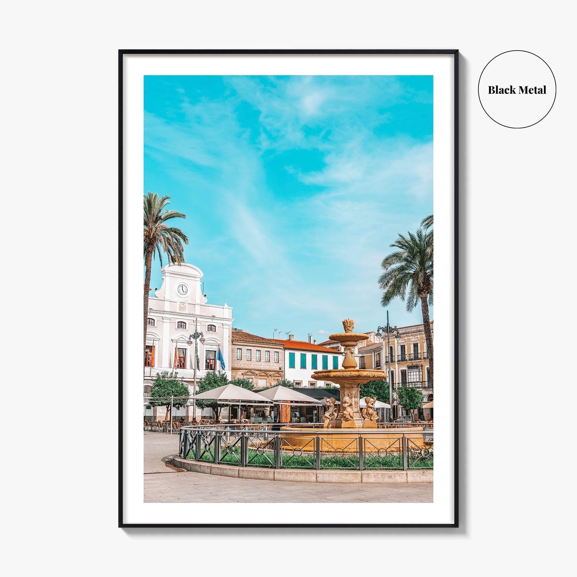 Merida Fine Art Photo Print, Plaza de España, Extremadura, Spain Poster