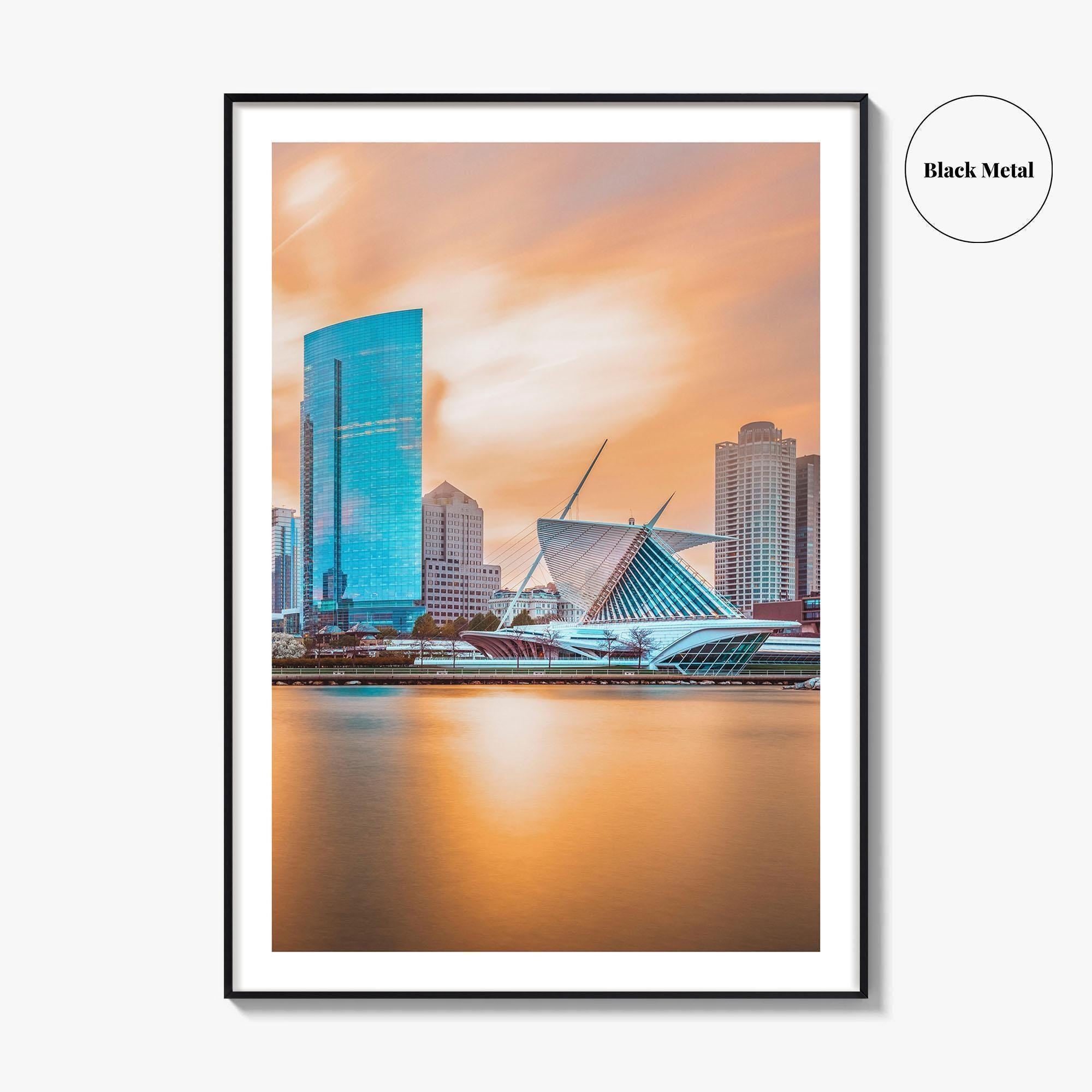 Milwaukee Skyline Fine Art Photo Print, Wisconsin Wall Poster, Lake Michigan, USA, MKE