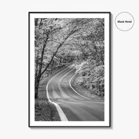 Michigan Black and White Fine Art Photo Print, Keweenaw Peninsula Scenic Byway M41 Poster
