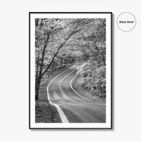 Michigan Black and White Fine Art Photo Print, Keweenaw Peninsula Scenic Byway M41 Poster