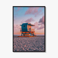 Miami Fine Art Photo Print, South Beach Florida, Wall Decor, Lifeguard Tower