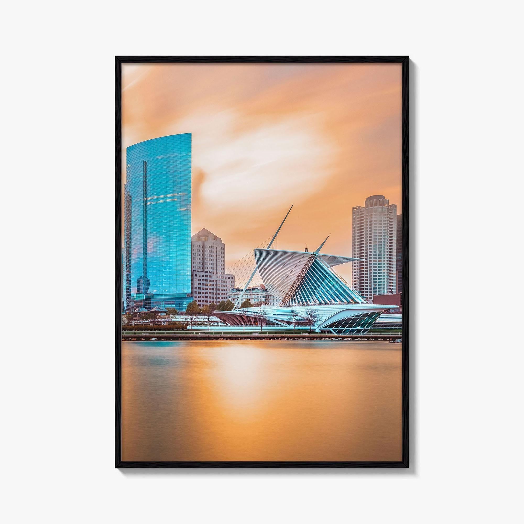 Milwaukee Skyline Fine Art Photo Print, Wisconsin Wall Poster, Lake Michigan, USA, MKE