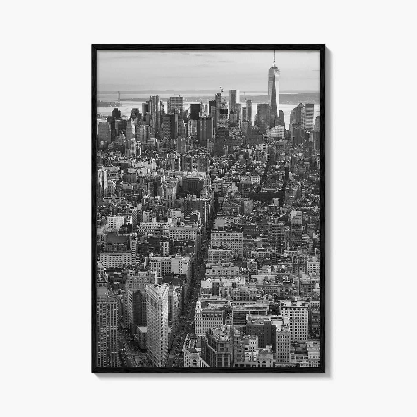 Manhattan Skyline Black and White Fine Art Photo Print, New York City Poster