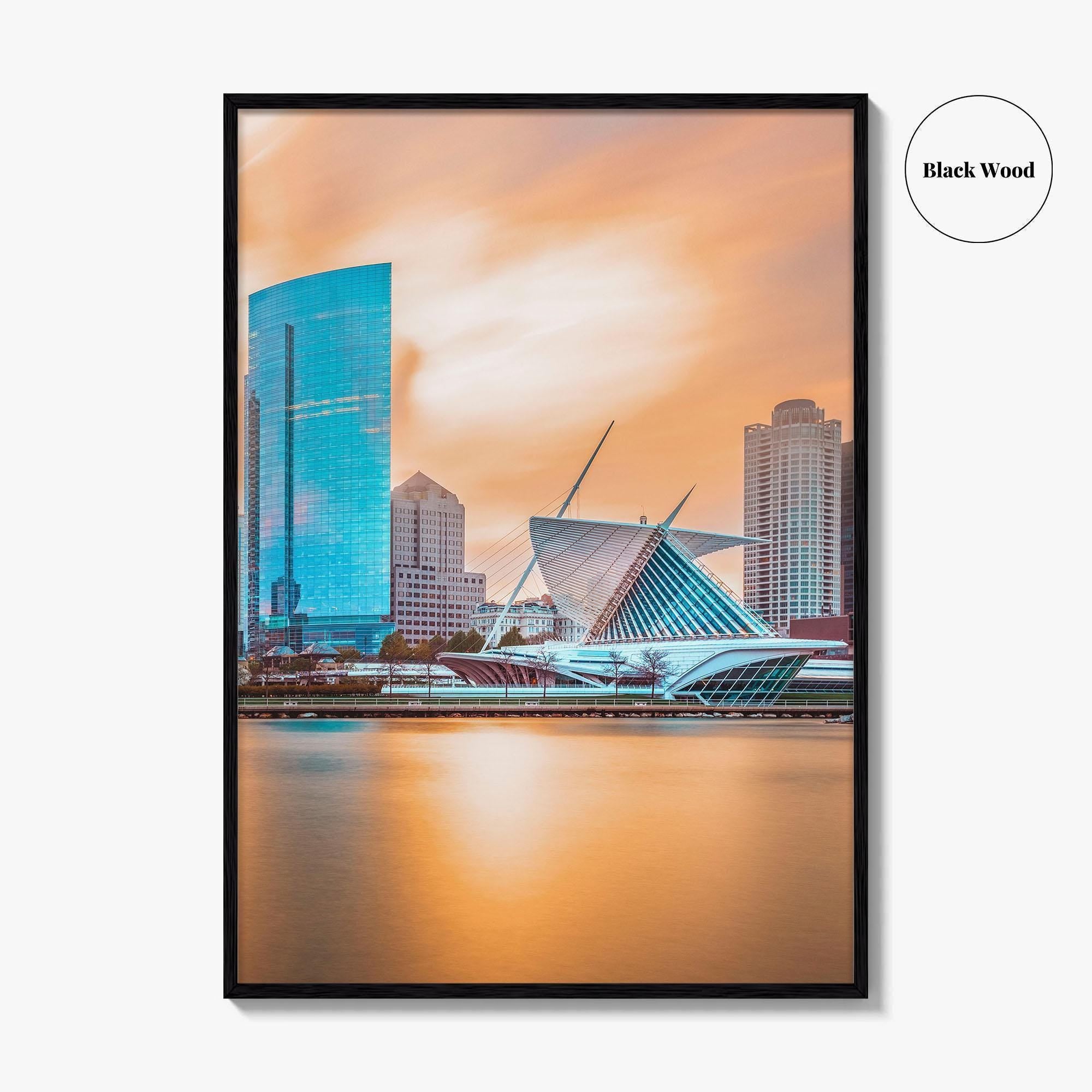 Milwaukee Skyline Fine Art Photo Print, Wisconsin Wall Poster, Lake Michigan, USA, MKE