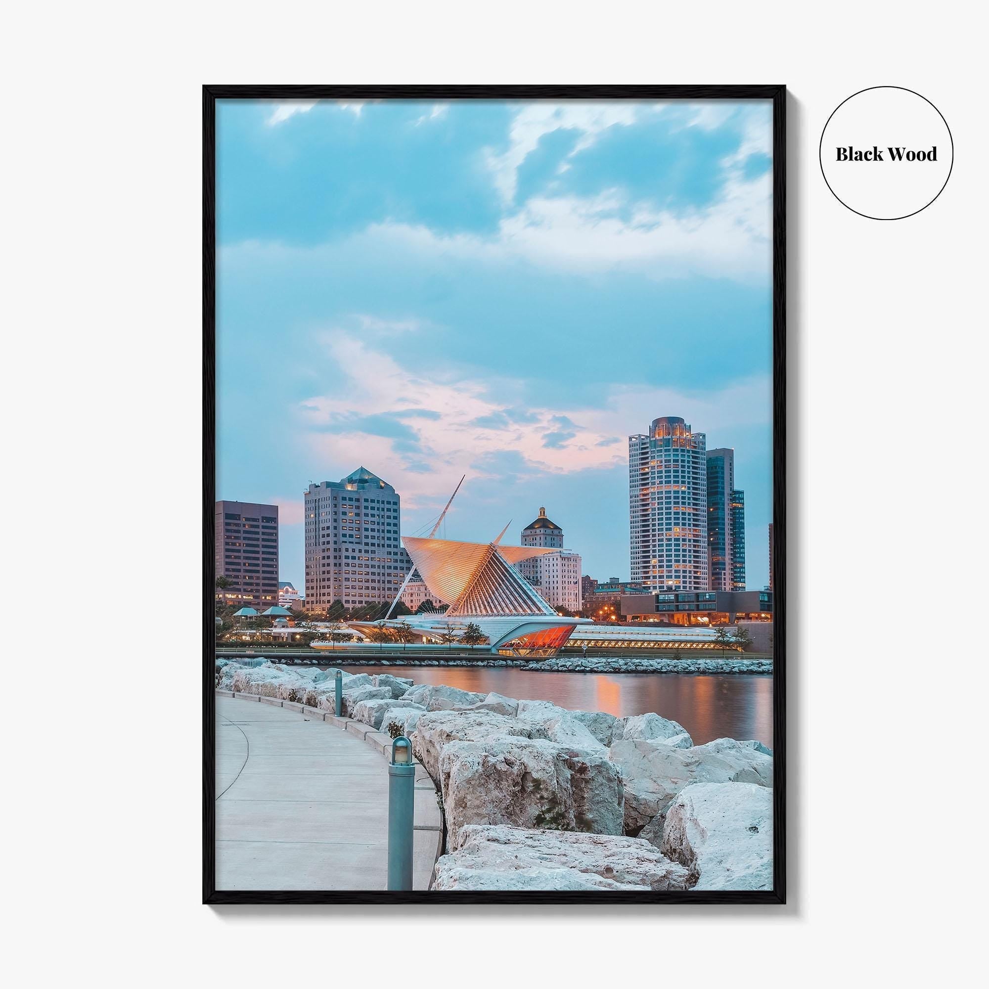 Milwaukee Skyline Fine Art Photo Print, Wisconsin, USA, Lake Michigan, Wall Decor Poster