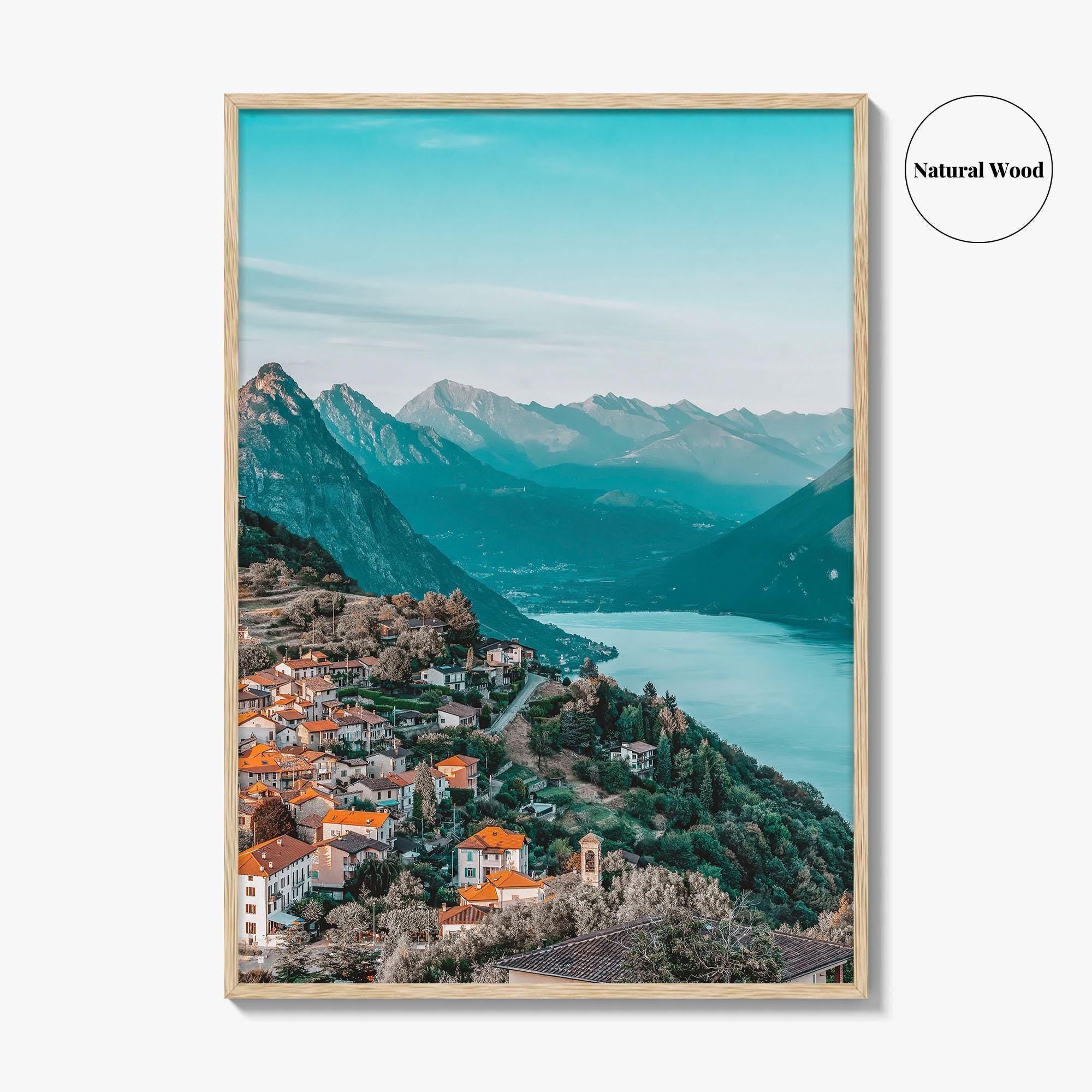 Lugano Fine Art Photo Print, Lake Lugano, Ticino Switzerland Poster, Monte Bre