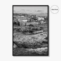 La Jolla Cove Black and White Fine Art Photo Print, San Diego Poster Poster