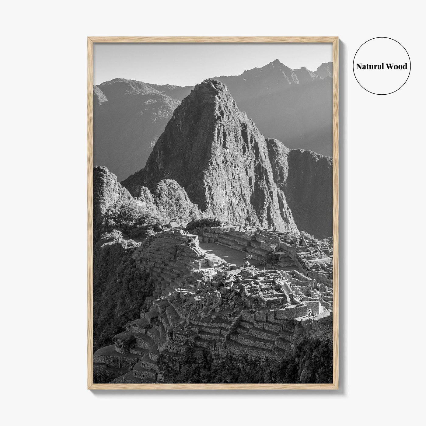 Machu Picchu Black and White Fine Art Photo Print, Cusco, Peru Wall Decor, Inca
