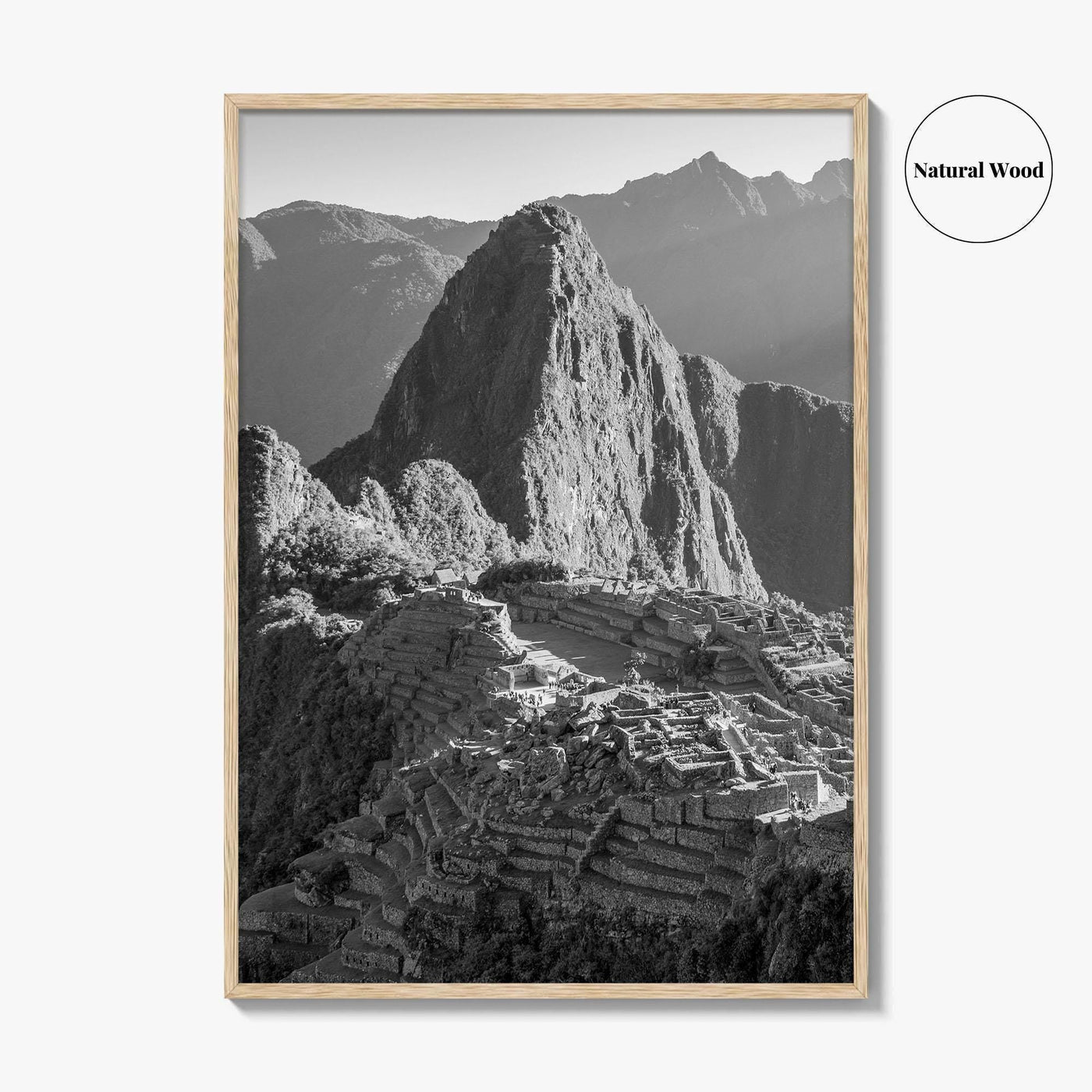 Machu Picchu Black and White Fine Art Photo Print, Cusco, Peru Wall Decor, Inca