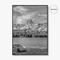 Mammoth Lakes Black and White Fine Art Photo Print, Lake George, Crystal Crag, California