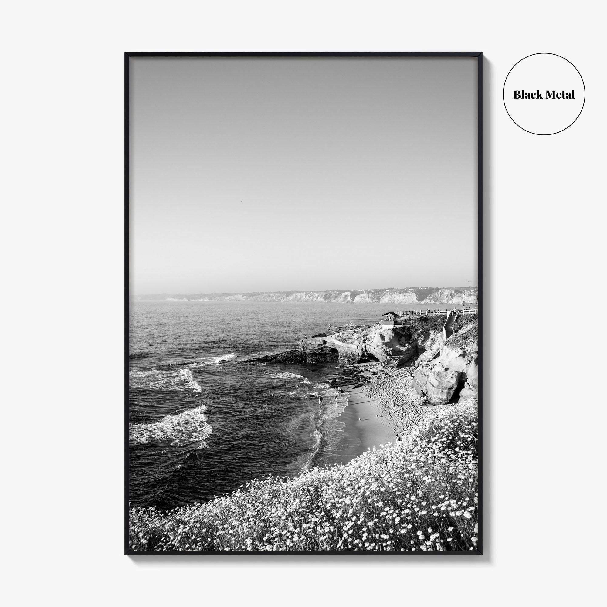 La Jolla Black and White Fine Art Photo Print, San Diego California Poster