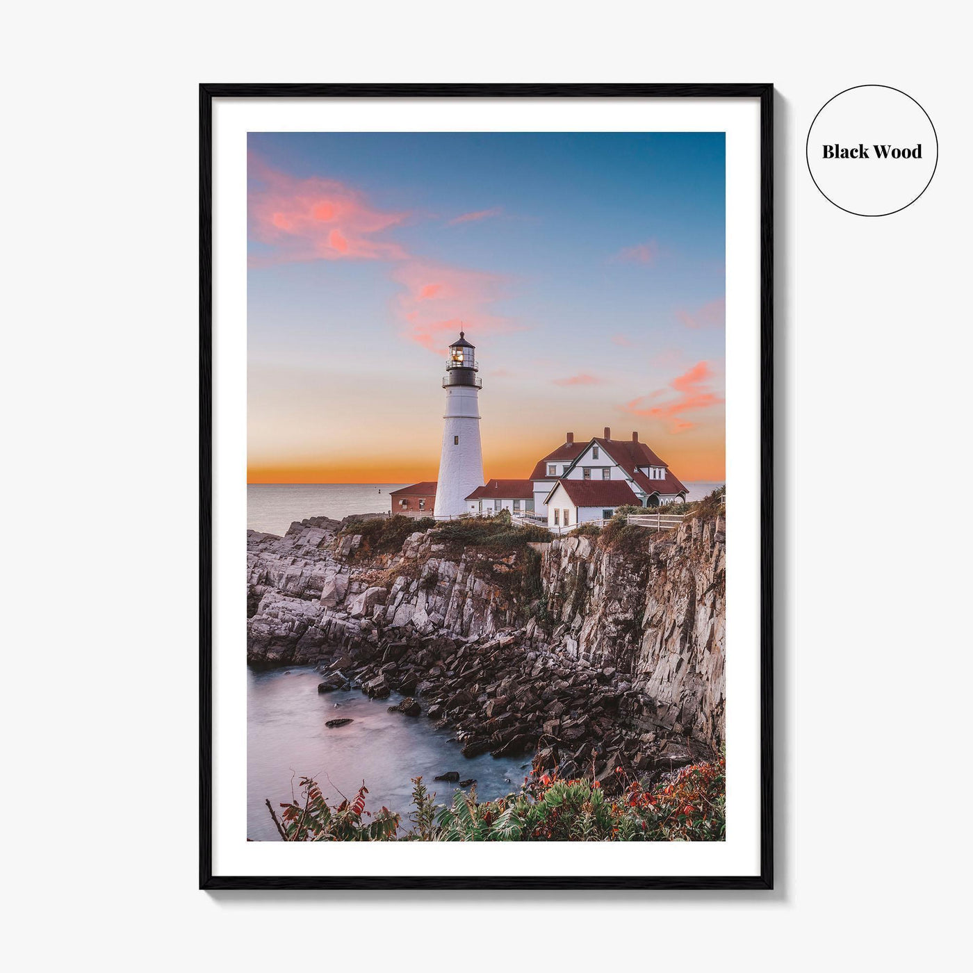 Portland Head Light Fine Art Photo Print, Cape Elizabeth, Maine Lighthouse Poster, USA