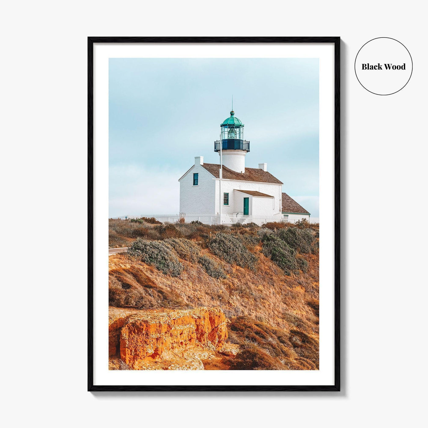 Point Loma Fine Art Photo Print, Cabrillo National Monument Lighthouse, San Diego Poster
