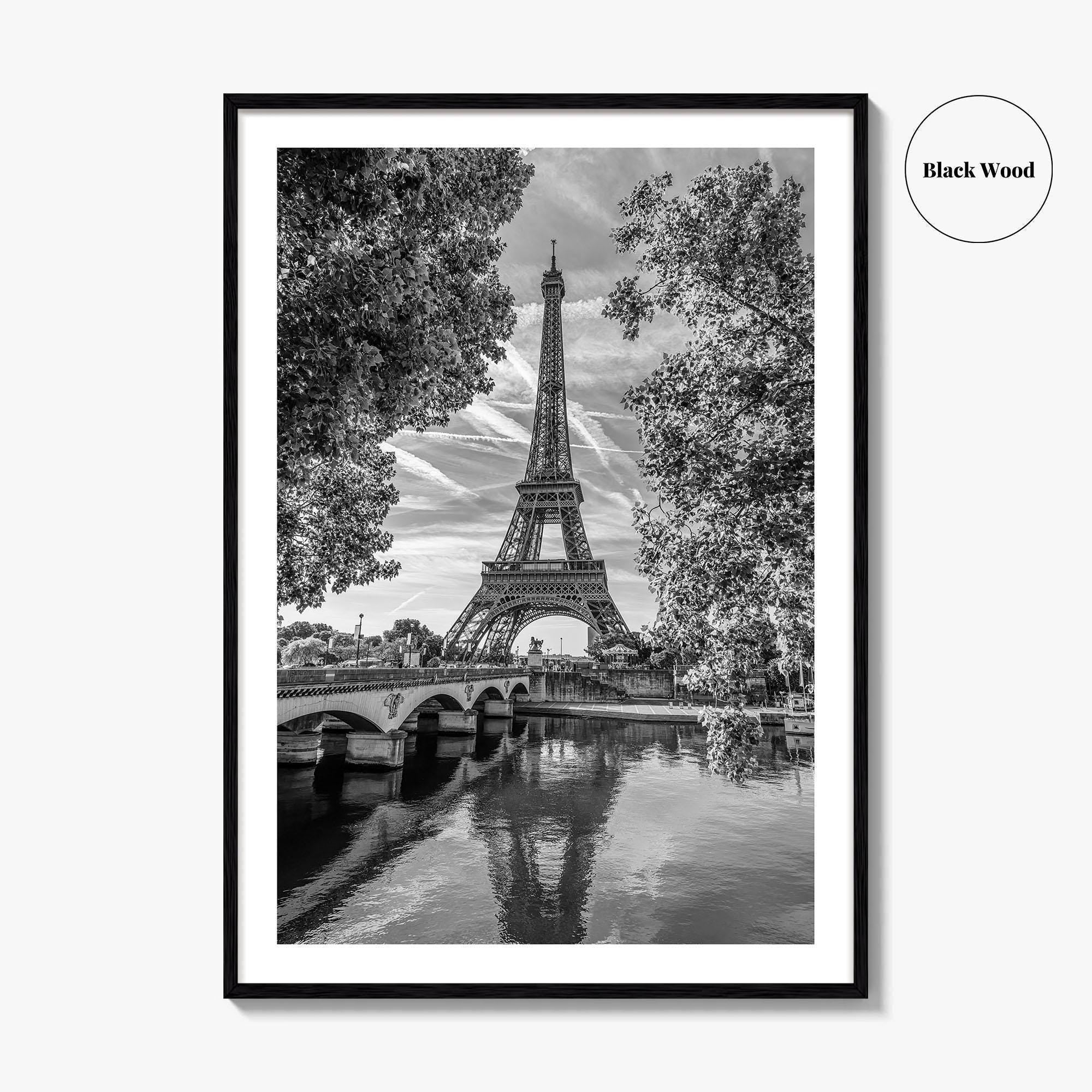 Paris Black and White Fine Art Photo Print, Eiffel Tower, France Poster