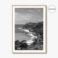 Puerto Escondido Black and White Fine Art Photo Print, Carrizalillo Beach, Oaxaca Mexico Poster