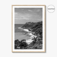 Puerto Escondido Black and White Fine Art Photo Print, Carrizalillo Beach, Oaxaca Mexico Poster