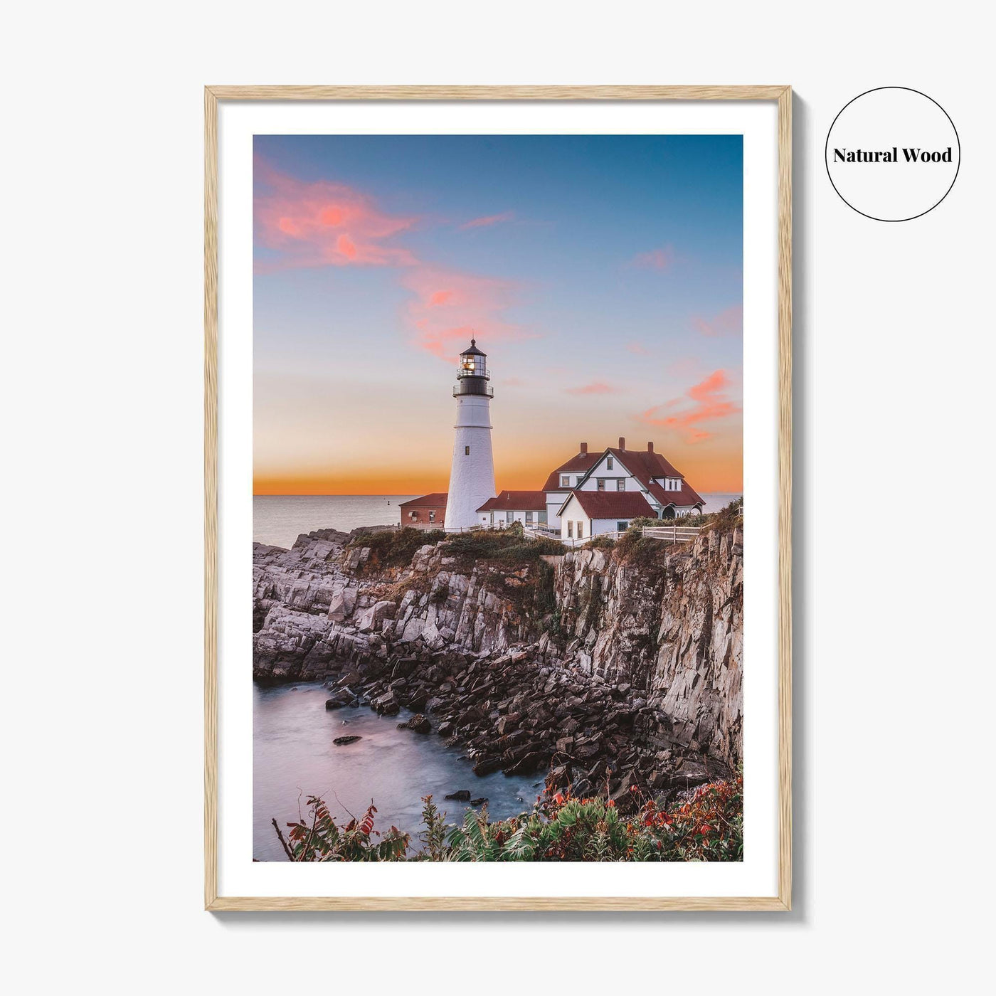 Portland Head Light Fine Art Photo Print, Cape Elizabeth, Maine Lighthouse Poster, USA