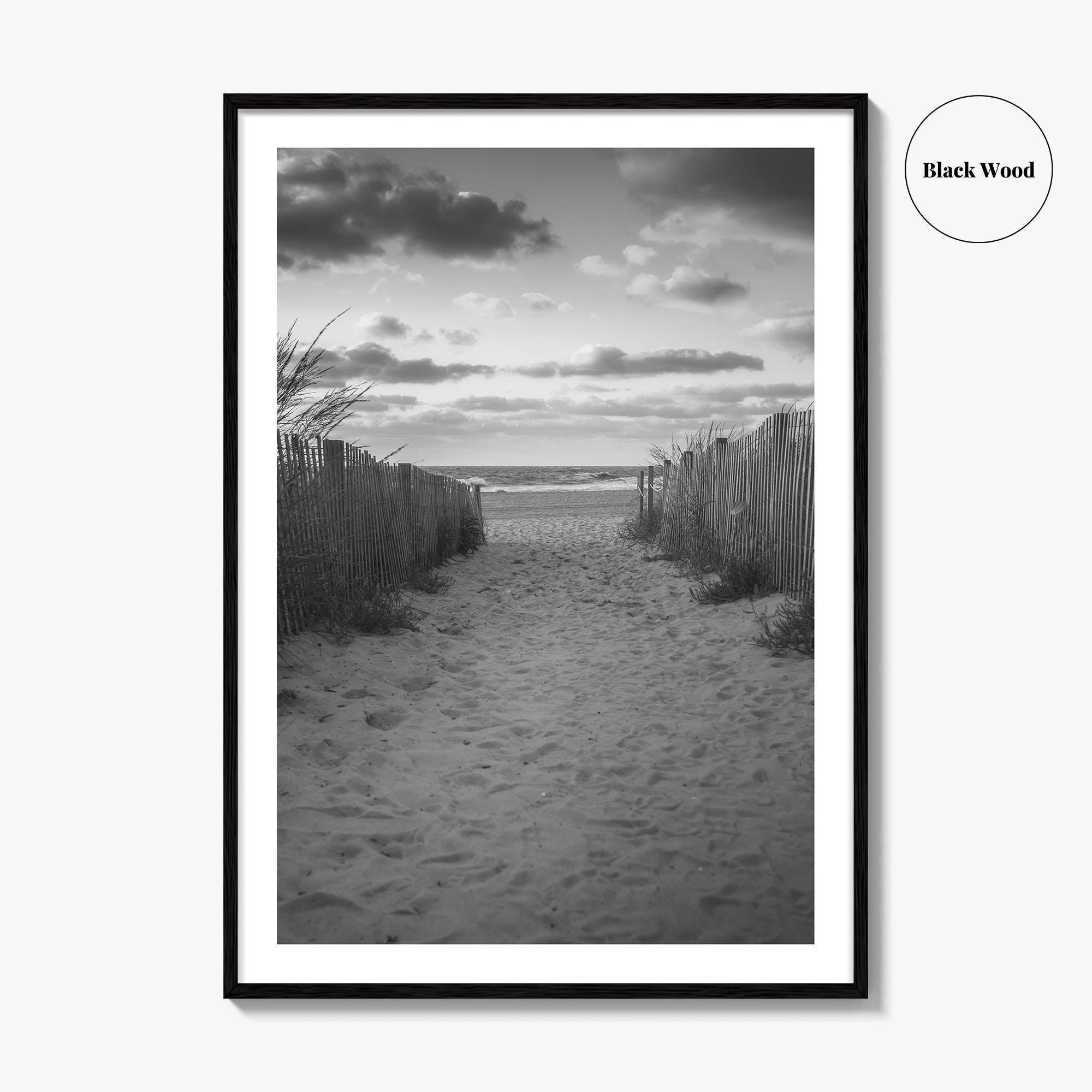 Ocean City Maryland Black and White Fine Art Photo Print, OCMD Poster