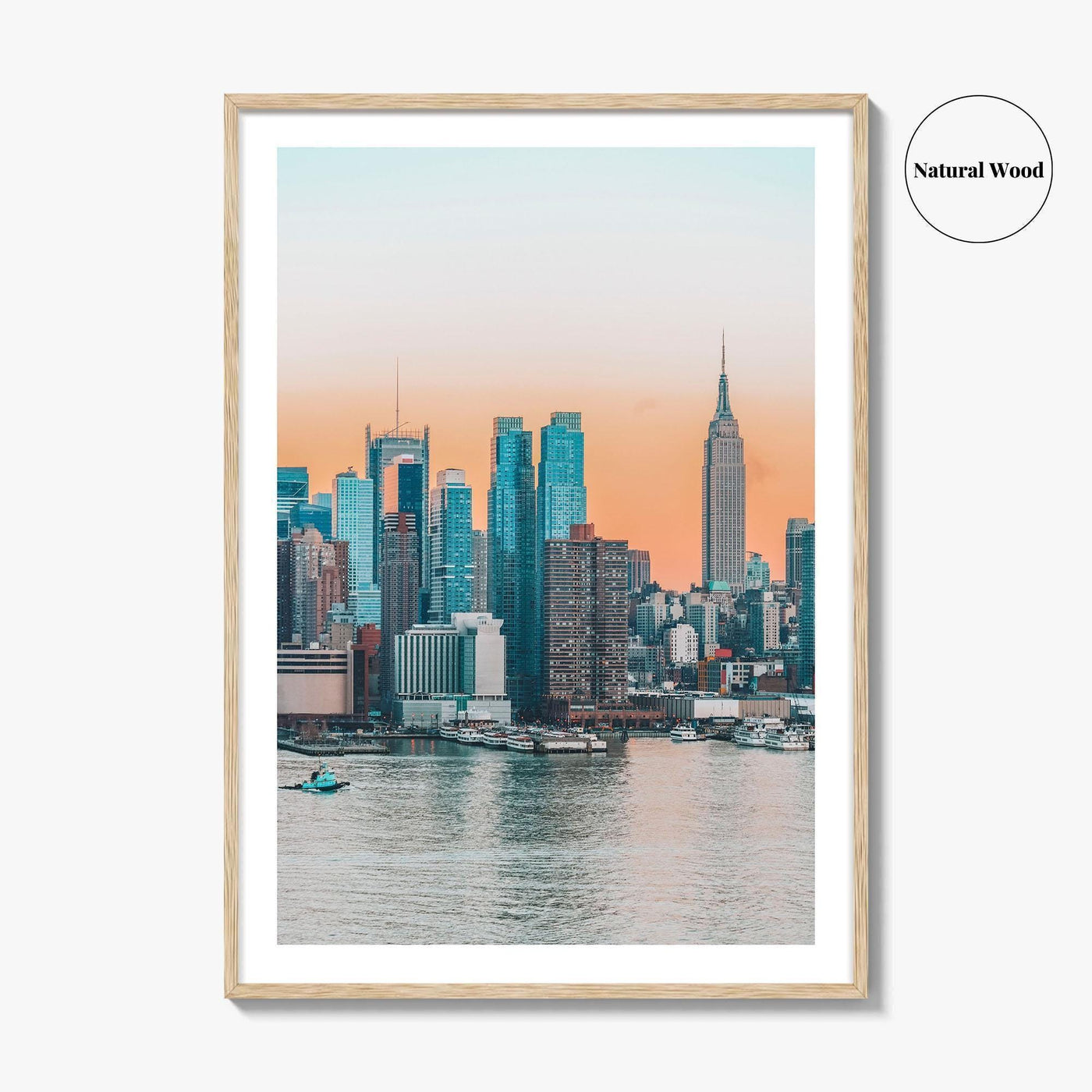 New York City Skyline Fine Art Photo Print, Manhattan, NYC, Hudson River, USA Poster