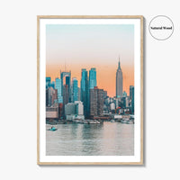 New York City Skyline Fine Art Photo Print, Manhattan, NYC, Hudson River, USA Poster