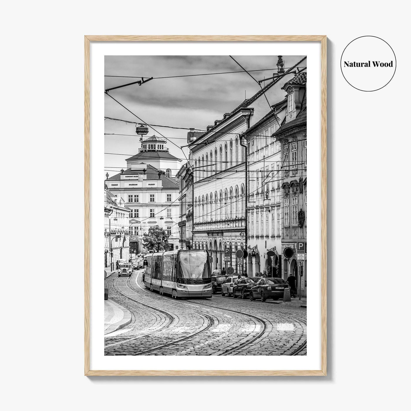 Prague Black and White Fine Art Photo Print, Street, Czech Republic, Praha, Poster