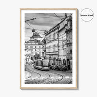 Prague Black and White Fine Art Photo Print, Street, Czech Republic, Praha, Poster