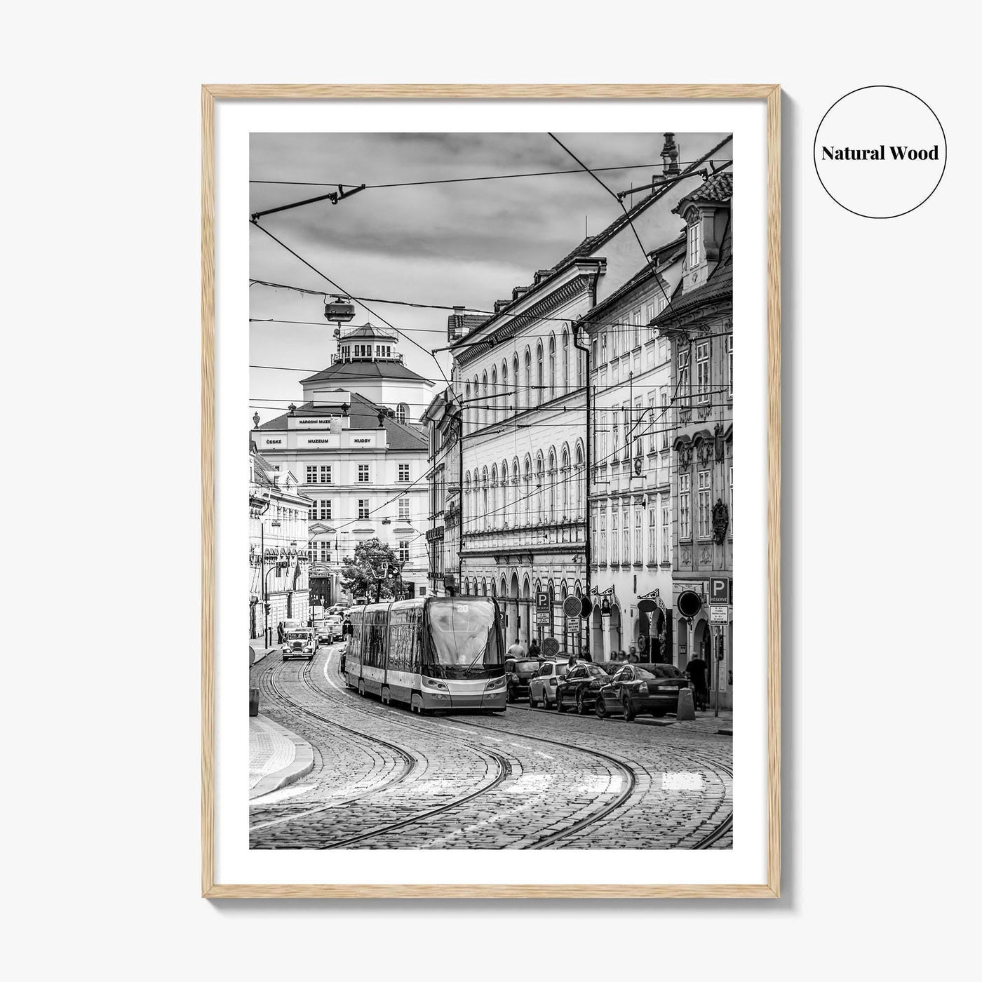 Prague Black and White Fine Art Photo Print, Street, Czech Republic, Praha, Poster
