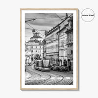 Prague Black and White Fine Art Photo Print, Street, Czech Republic, Praha, Poster
