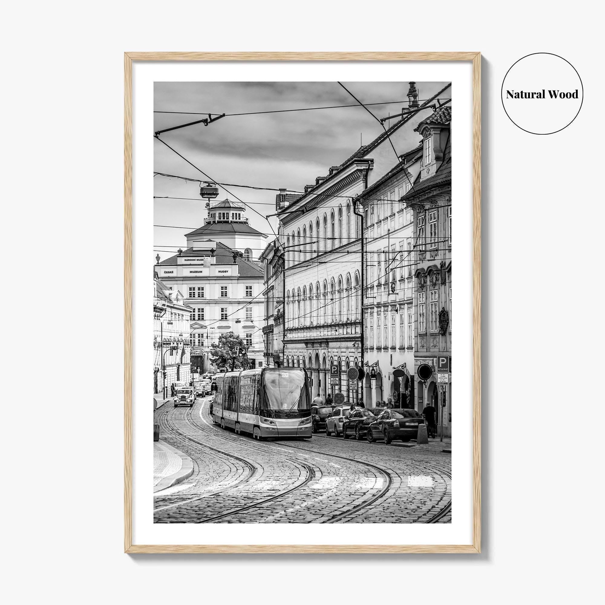 Prague Black and White Fine Art Photo Print, Street, Czech Republic, Praha, Poster