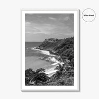 Puerto Escondido Black and White Fine Art Photo Print, Carrizalillo Beach, Oaxaca Mexico Poster