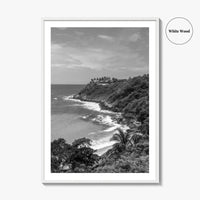 Puerto Escondido Black and White Fine Art Photo Print, Carrizalillo Beach, Oaxaca Mexico Poster