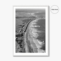 Ogunquit Black and White Fine Art Photo Print, York Maine Coastline Poster, USA