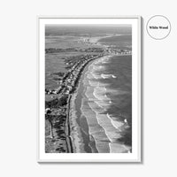 Ogunquit Black and White Fine Art Photo Print, York Maine Coastline Poster, USA