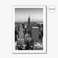 New York City Skyline Black and White Fine Art Photo Print, Manhattan, NYC Poster