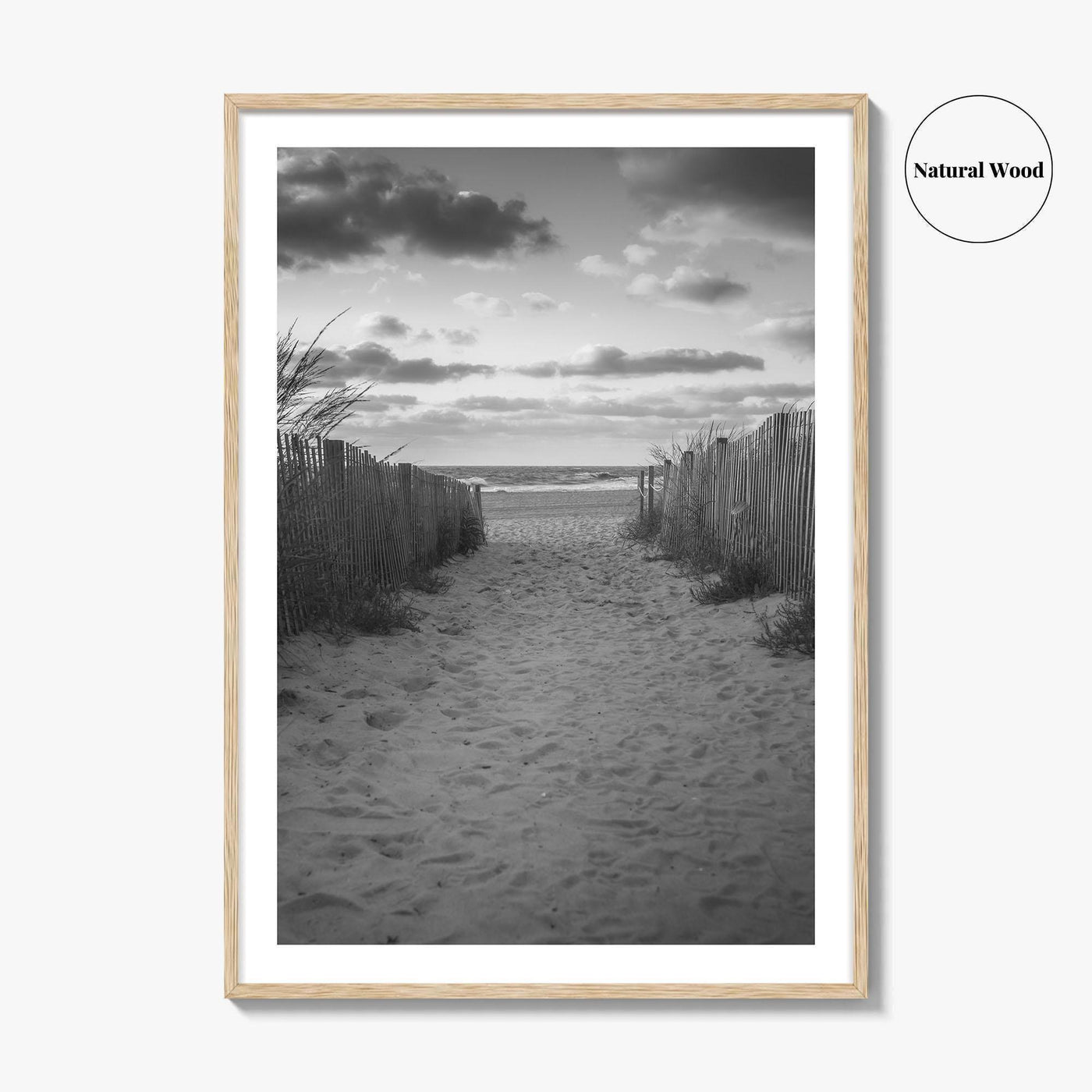 Ocean City Maryland Black and White Fine Art Photo Print, OCMD Poster