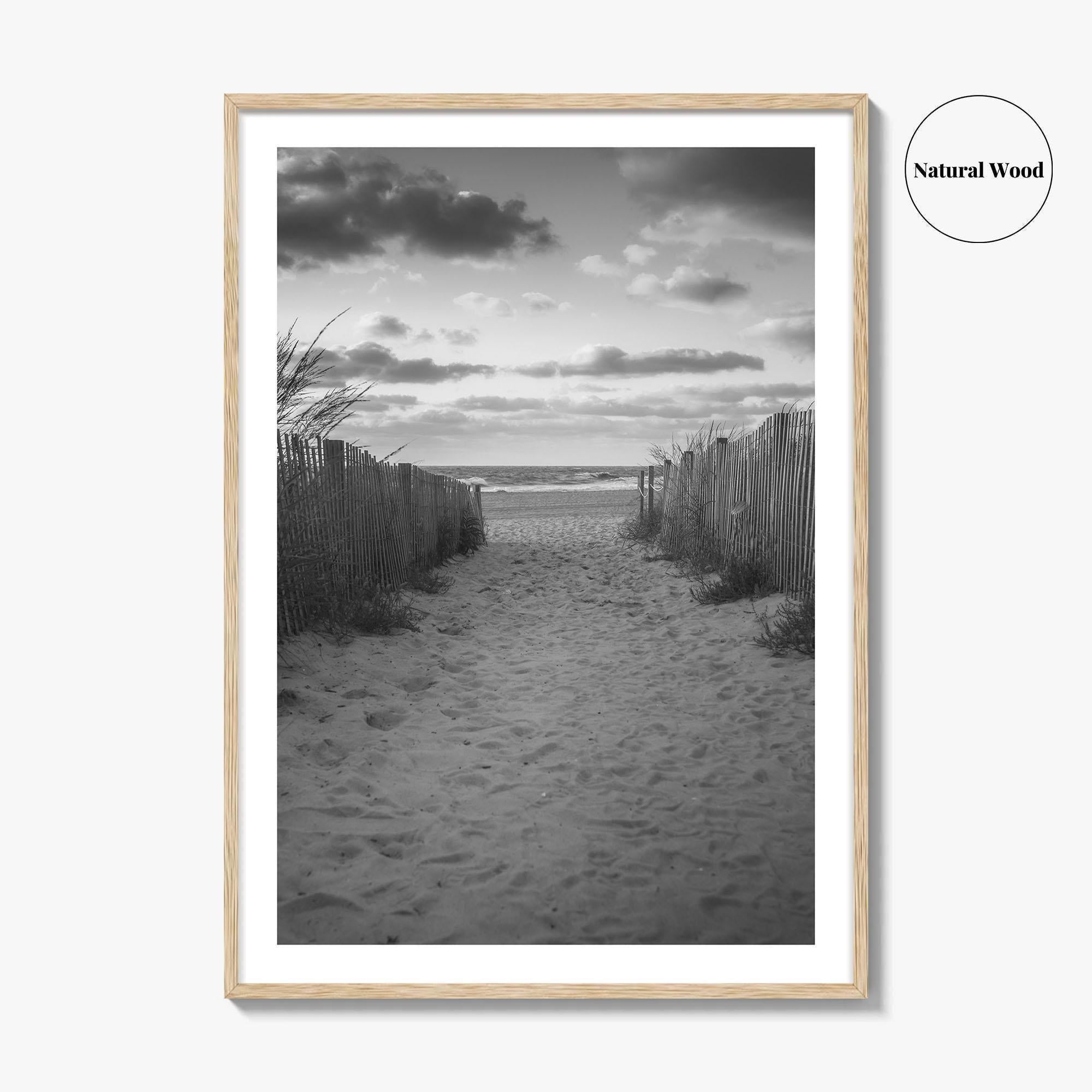 Ocean City Maryland Black and White Fine Art Photo Print, OCMD Poster