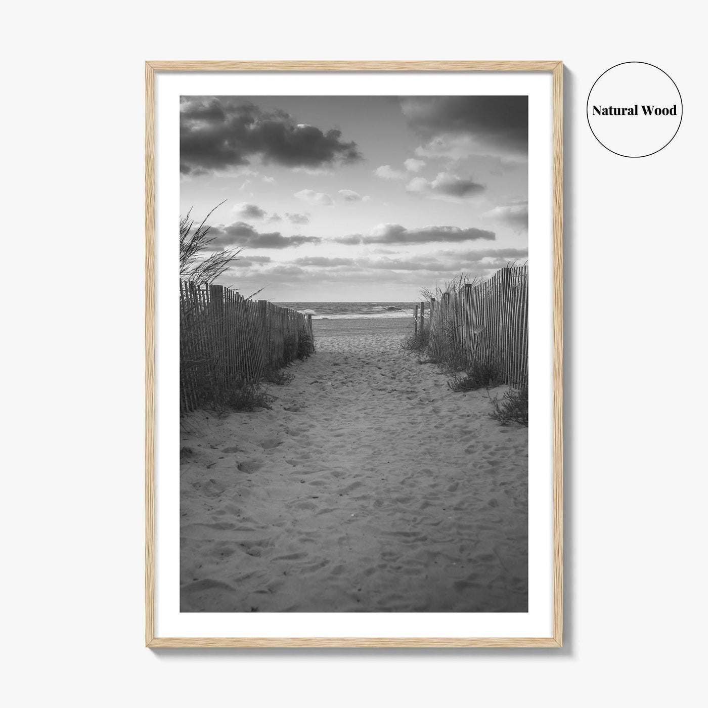 Ocean City Maryland Black and White Fine Art Photo Print, OCMD Poster