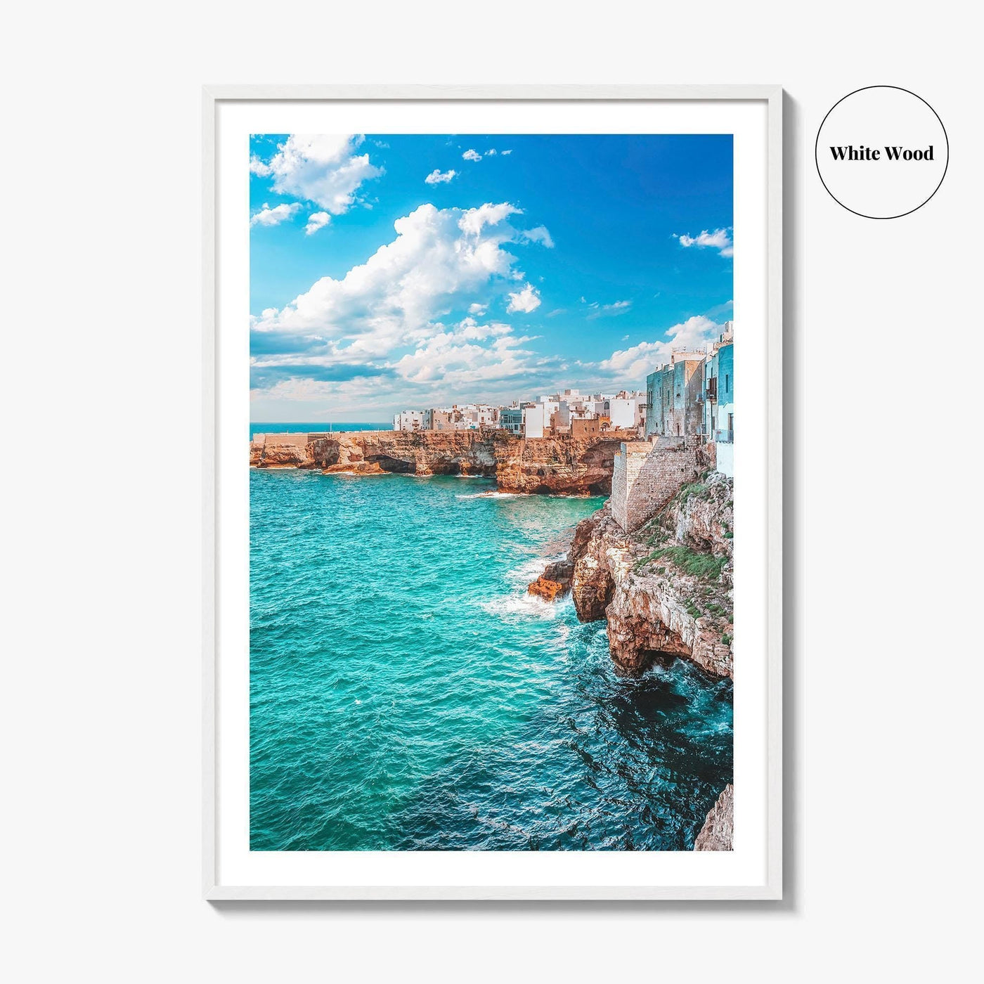 Polignano a Mare Fine Art Photo Print, Puglia Italy, Adriatic Sea Poster