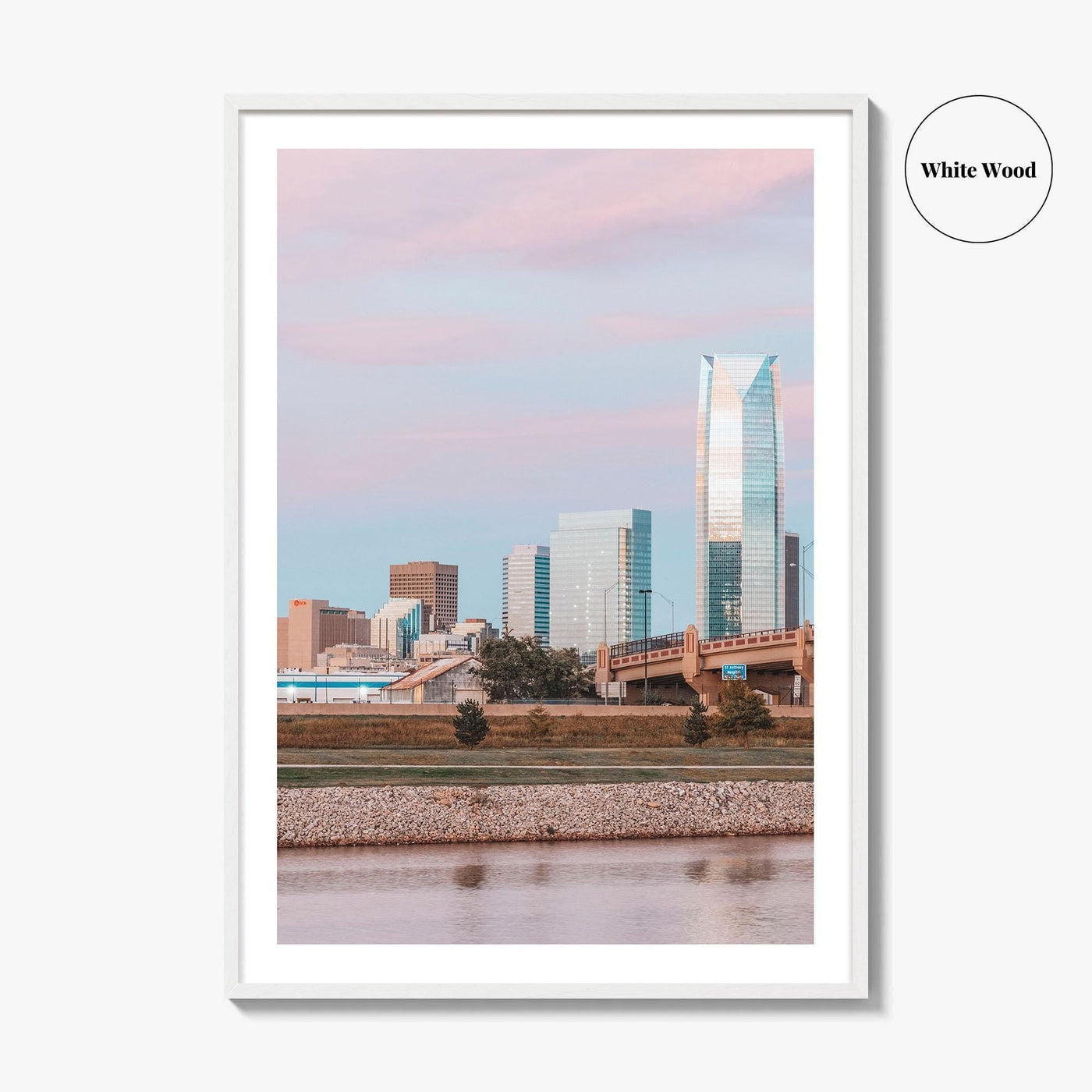 Oklahoma City Skyline Fine Art Photo Print, OKC, Oklahoma, USA Wall Decor Poster