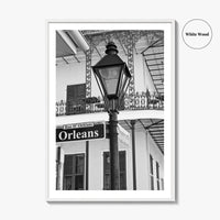New Orleans Black and White Fine Art Photo Print, French Quarter Louisiana Poster