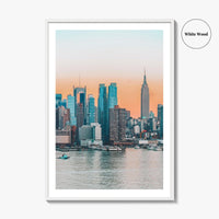 New York City Skyline Fine Art Photo Print, Manhattan, NYC, Hudson River, USA Poster