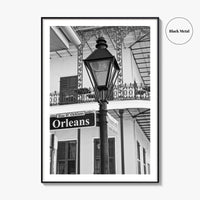 New Orleans Black and White Fine Art Photo Print, French Quarter Louisiana Poster