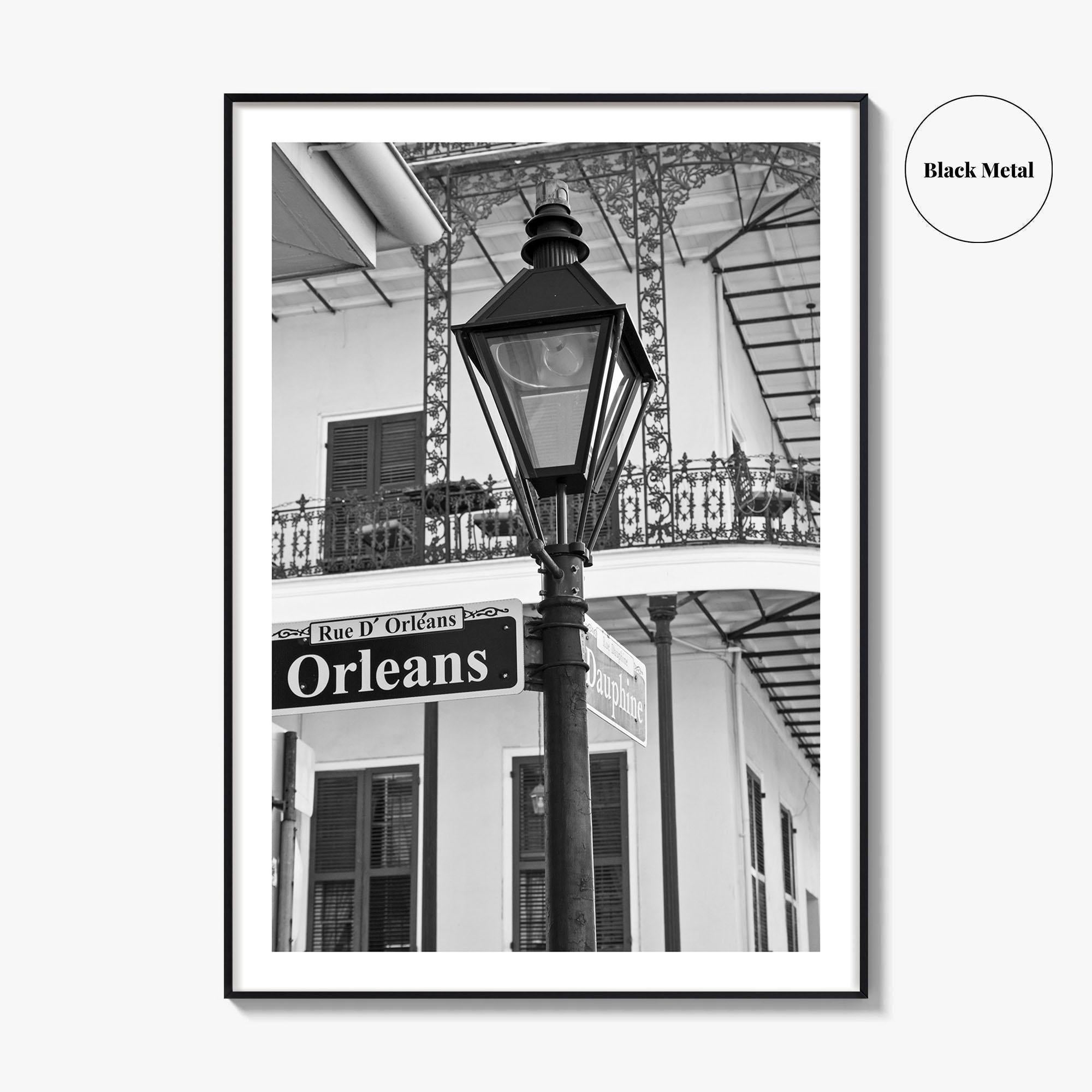 New Orleans Black and White Fine Art Photo Print, French Quarter Louisiana Poster