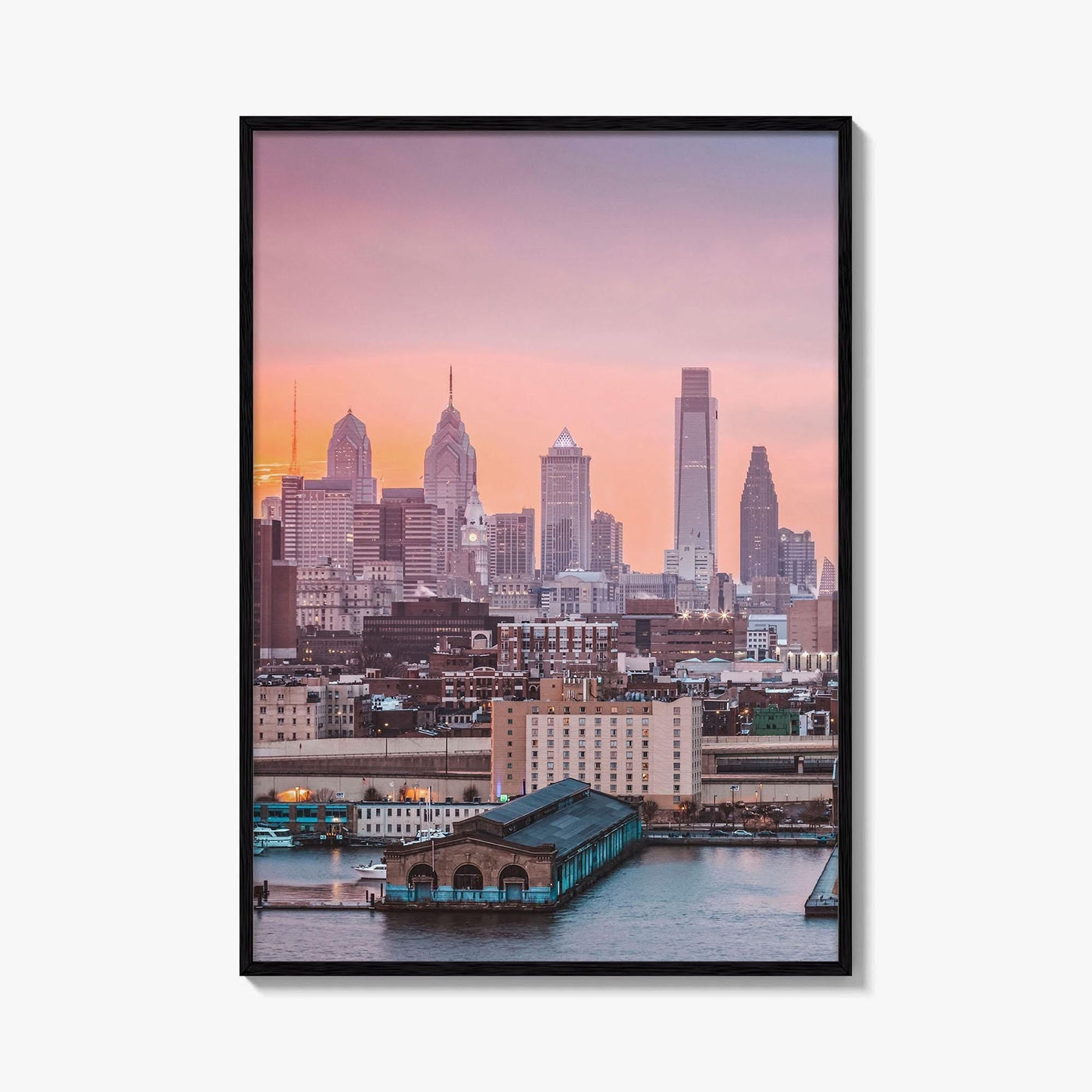 Philadelphia Skyline Fine Art Photo Print, Ben Franklin Bridge, Pennsylvania Poster